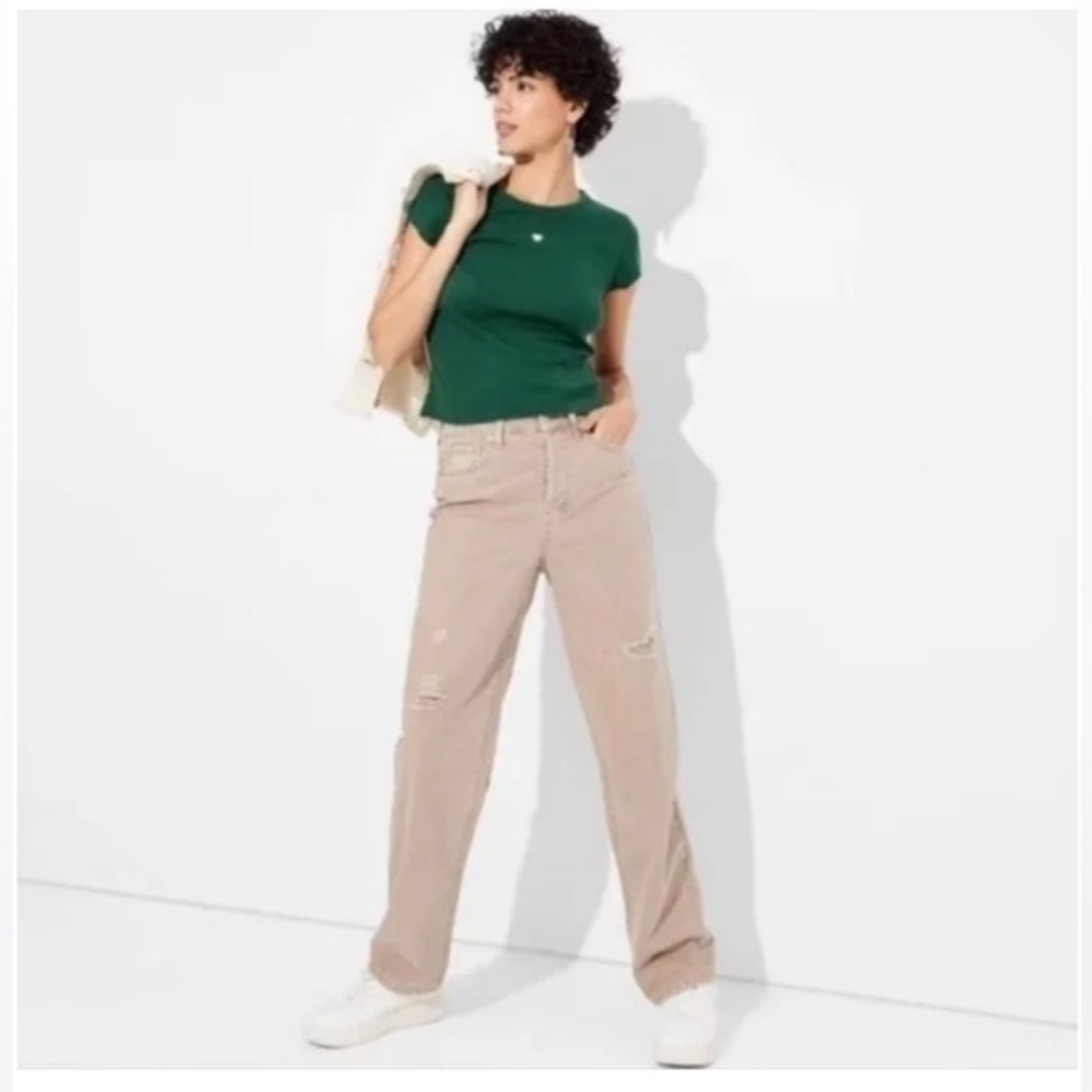 Target Women's Straight Leg Jeans in Beige